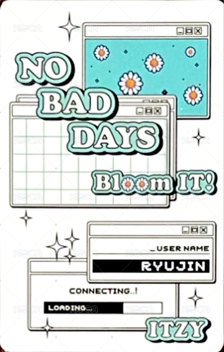 NO BAD DAYS 周邊卡 四月 背面