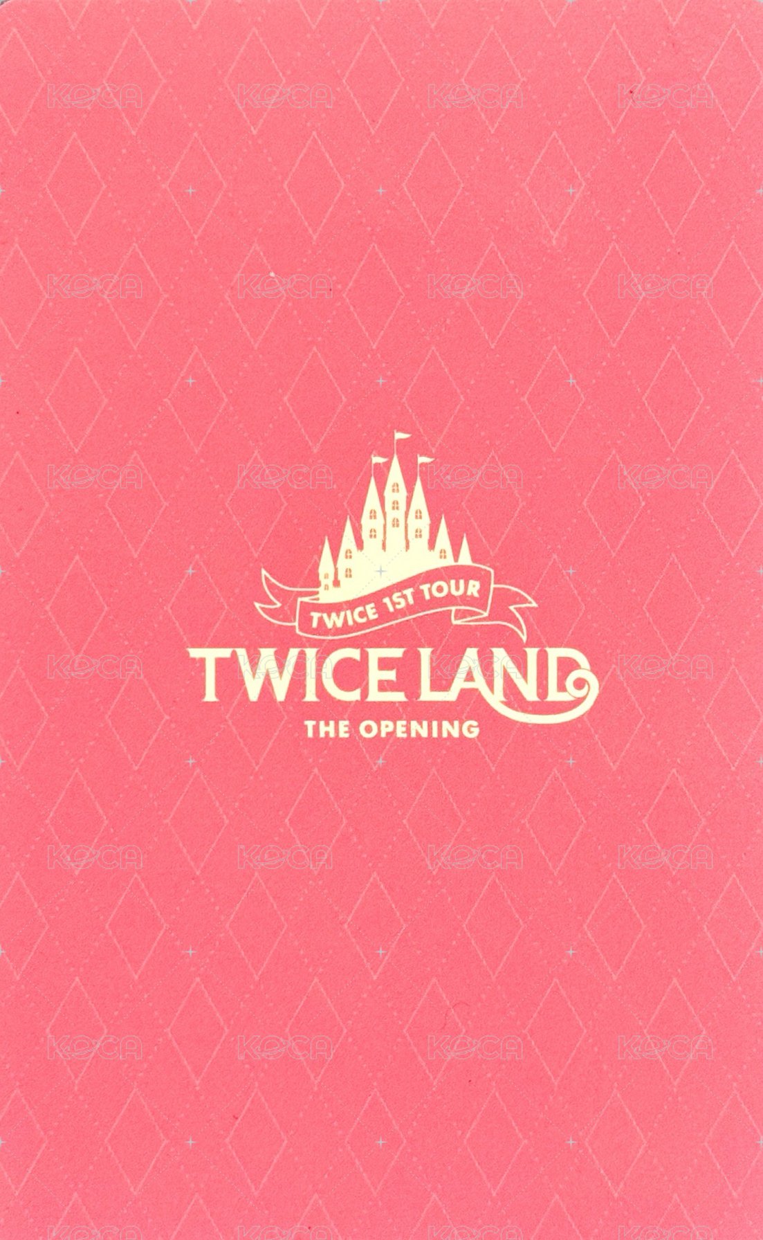 TWICELAND 演唱會 DVD / CD 卡 TWICELAND1 紗 背面