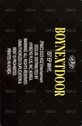 WHY.. wvs USA 特典卡 官拍 背面