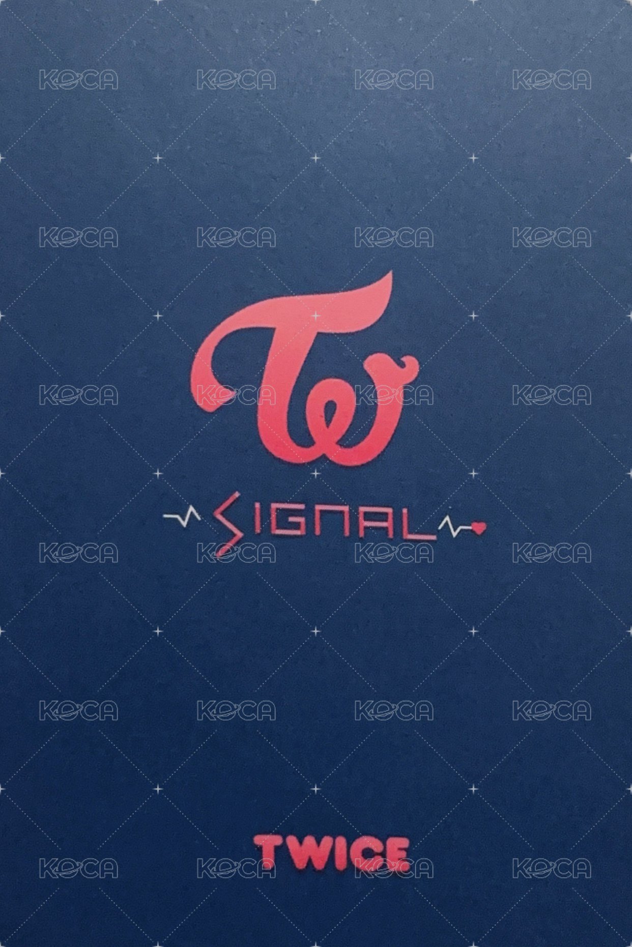 SIGNAL 專輯卡  背面