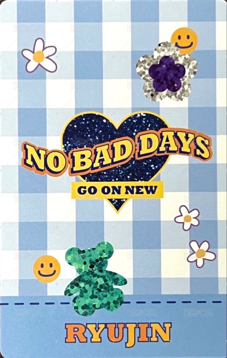 NO BAD DAYS 周邊卡 三月 背面