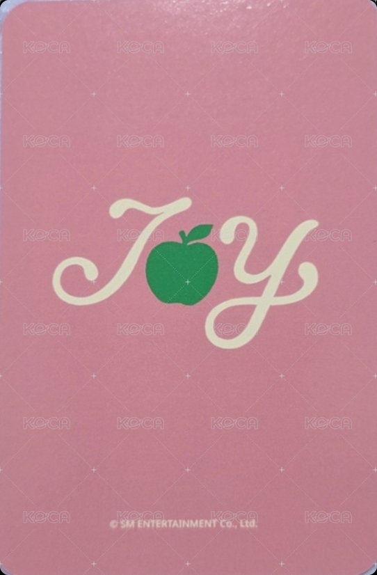 From JOY, with Love sw ver.A 簽售卡  背面