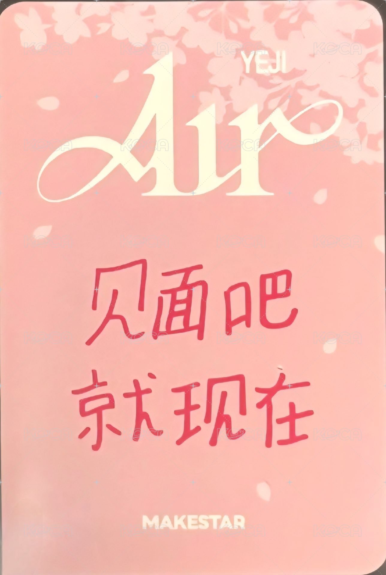 AIR ms 廣州 簽售卡 櫻花 背面
