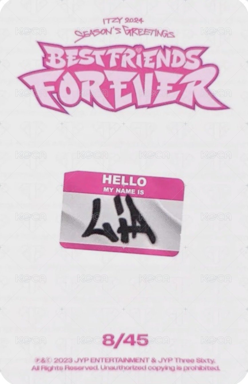 2024年曆 隨機卡  背面