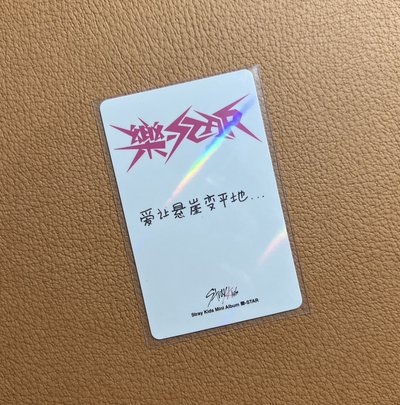 KMS 玟 中文卡背