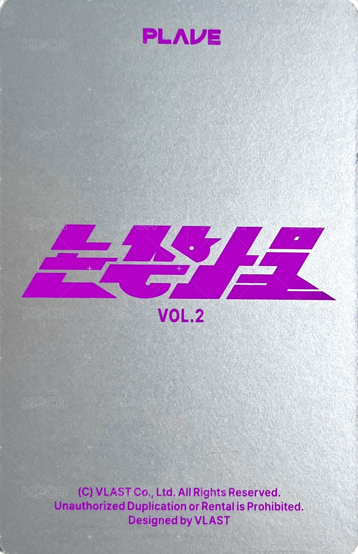 2週年快閃 雜誌卡 論中話問2 背面