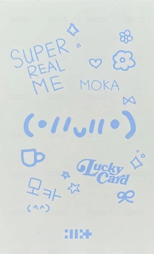 SUPER REAL ME 專輯卡 SUPER ME B ver.  背面