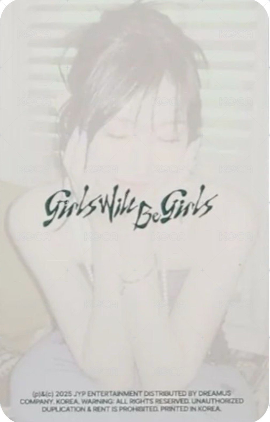 GWBG 專輯卡 CASSETTE GREEN ver. 背面