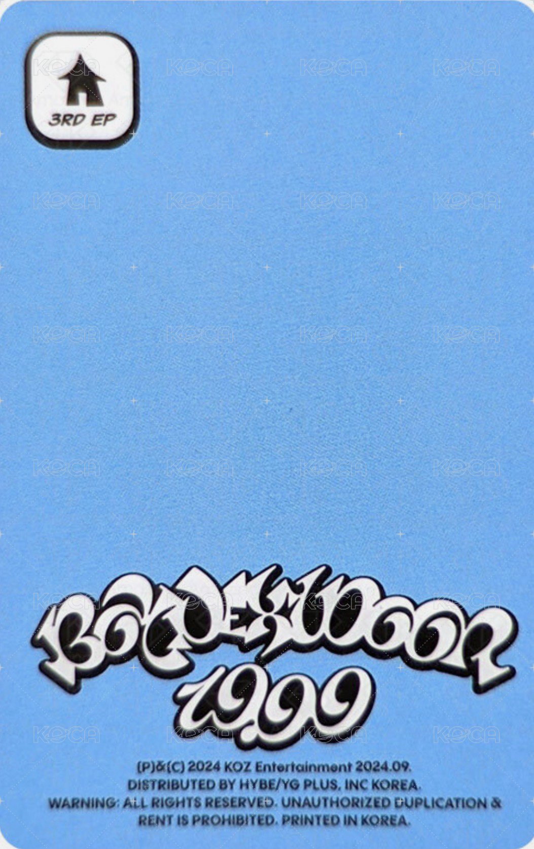 19.99 專輯卡 Clink ver. 專卡 5 背面