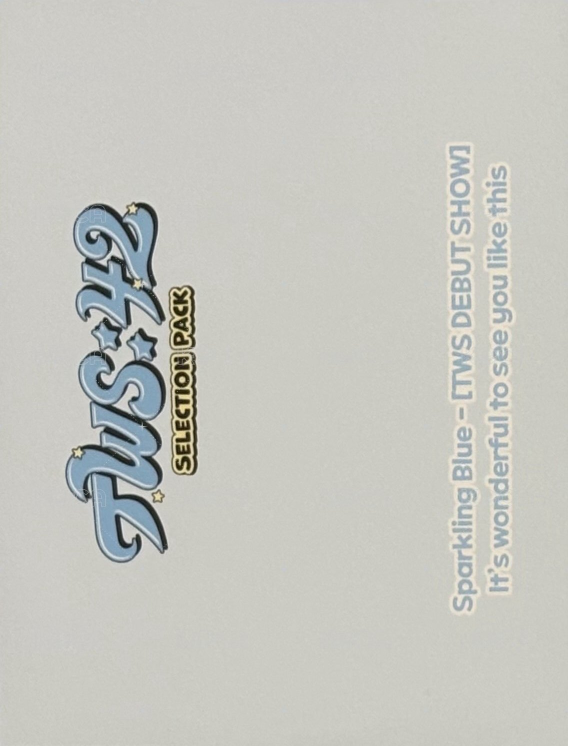 TWS:42 Selection Pack 周邊卡 團卡 背面