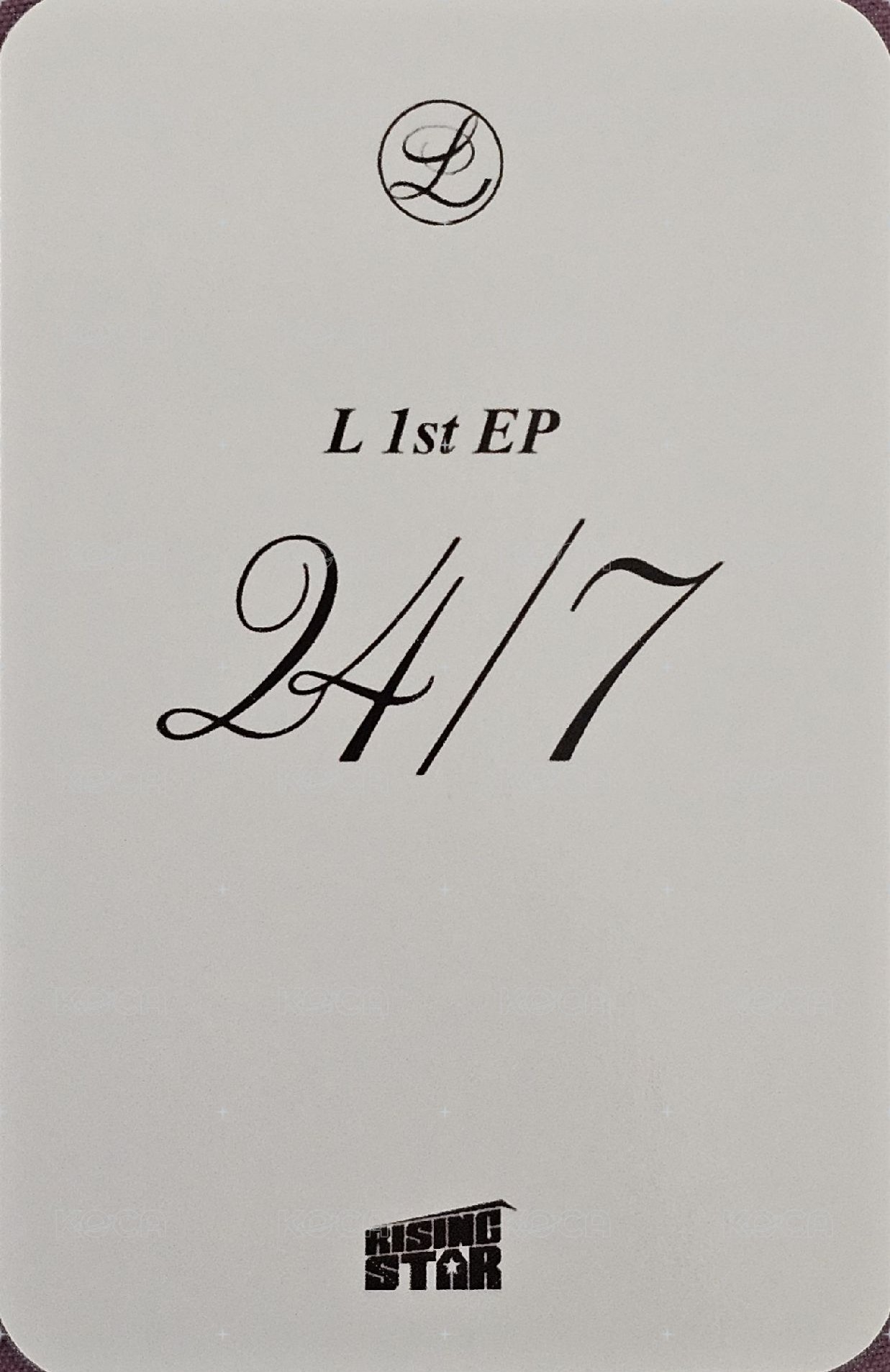 24/7 Rising-star 線上 1.0 簽售卡  背面