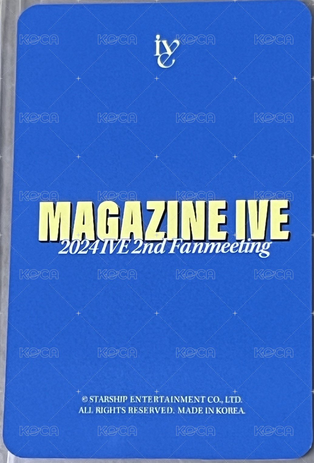 24’FM MAGAZINE IVE 隨機卡 員瑞雙人卡 背面