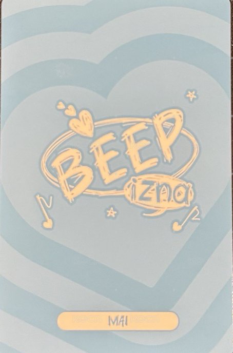 BEEP 專輯卡 BEEP專輯固卡 背面