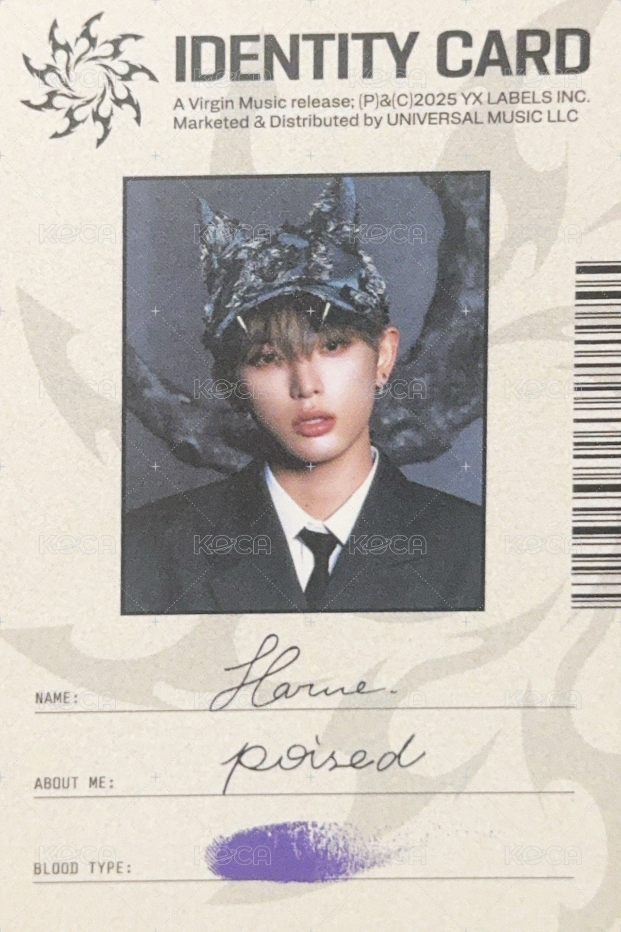 Go in Blind (月狼) 專輯卡 ID card 正面