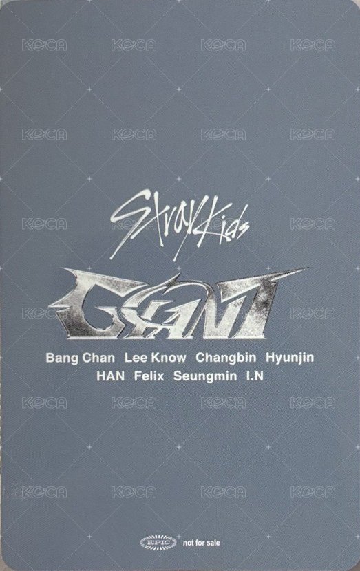 GIANT 入場卡 / 場限卡 大阪 03/16 拍手會 背面