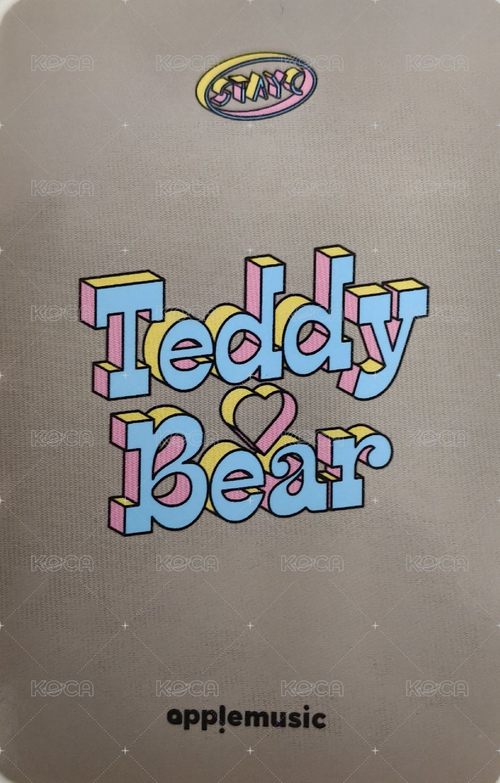 Teddy Bear am 特典卡  背面