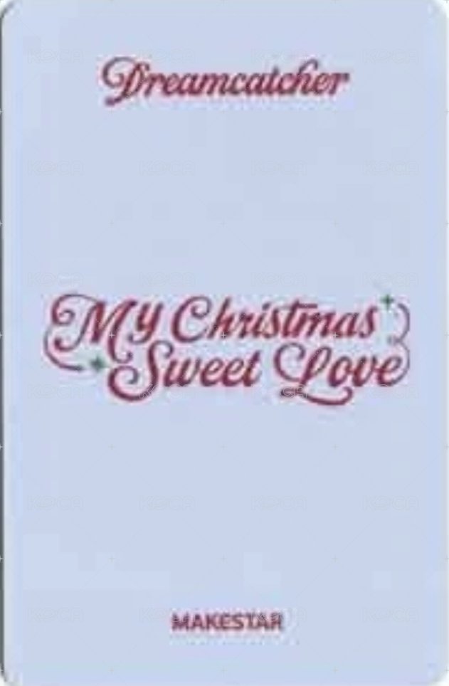 聖誕單曲專輯 ms 特典卡 A ver. 背面