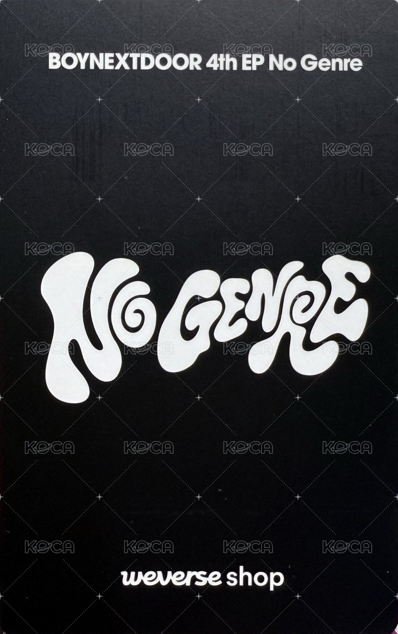 No Genre wvs 特別禮 特典卡 1 背面