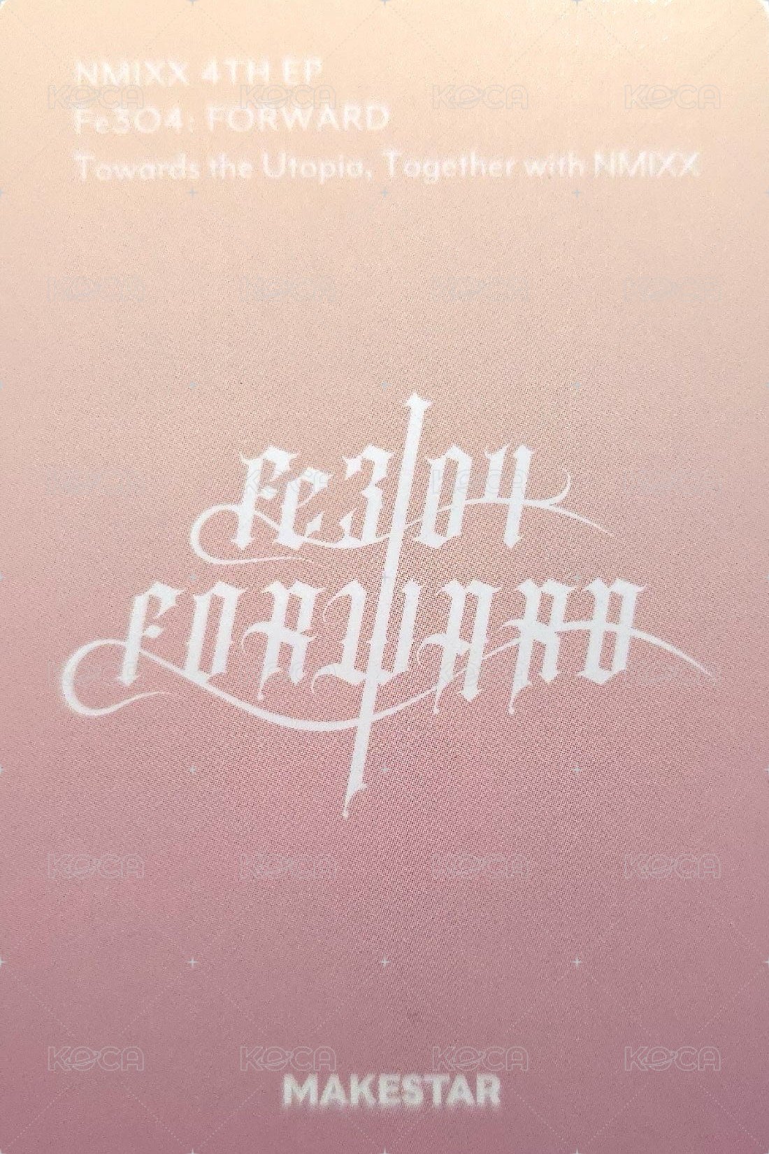 FORWARD ms 20.0 抽選卡 公主中簽莉裴 背面