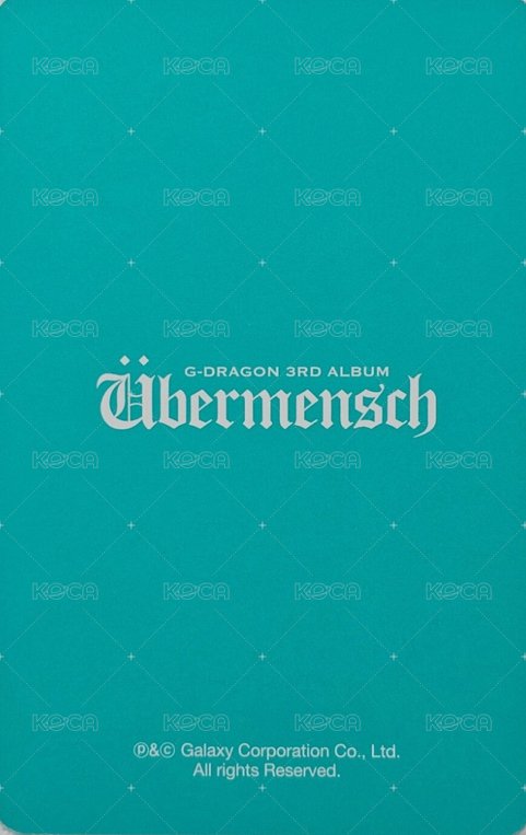 Übermensch 專輯卡 電子專 背面