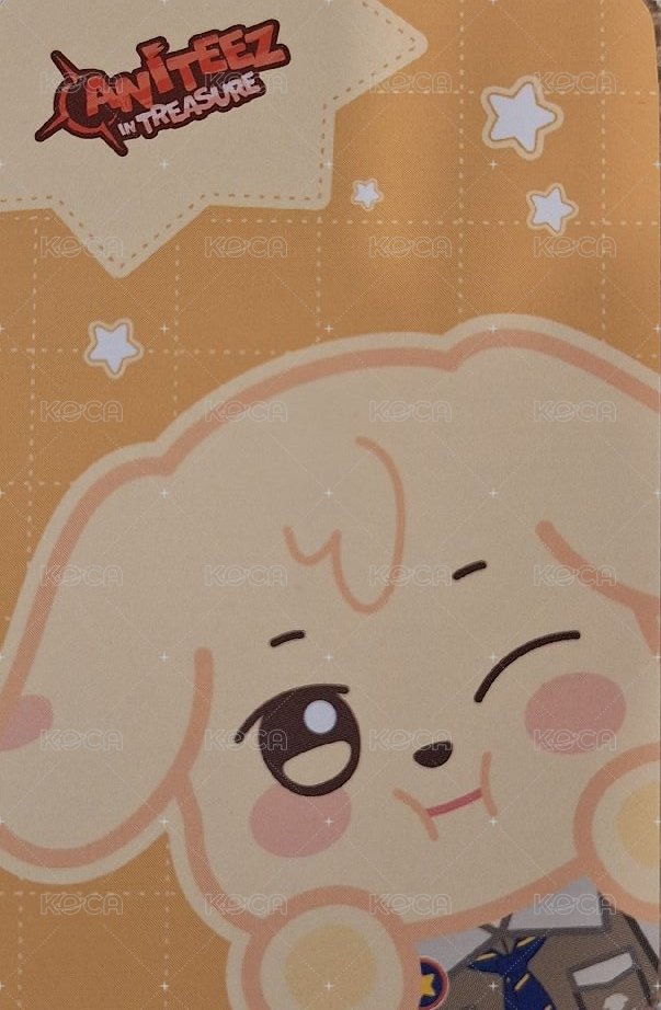 ANITEEZ IN TREASURE 周邊卡 SOFT CAN BADGE 背面