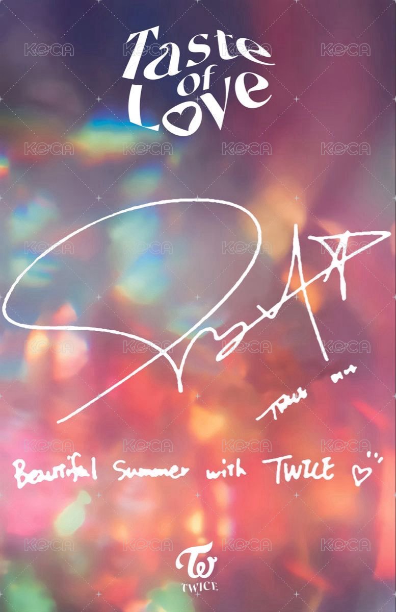 Taste of Love 專輯卡  背面