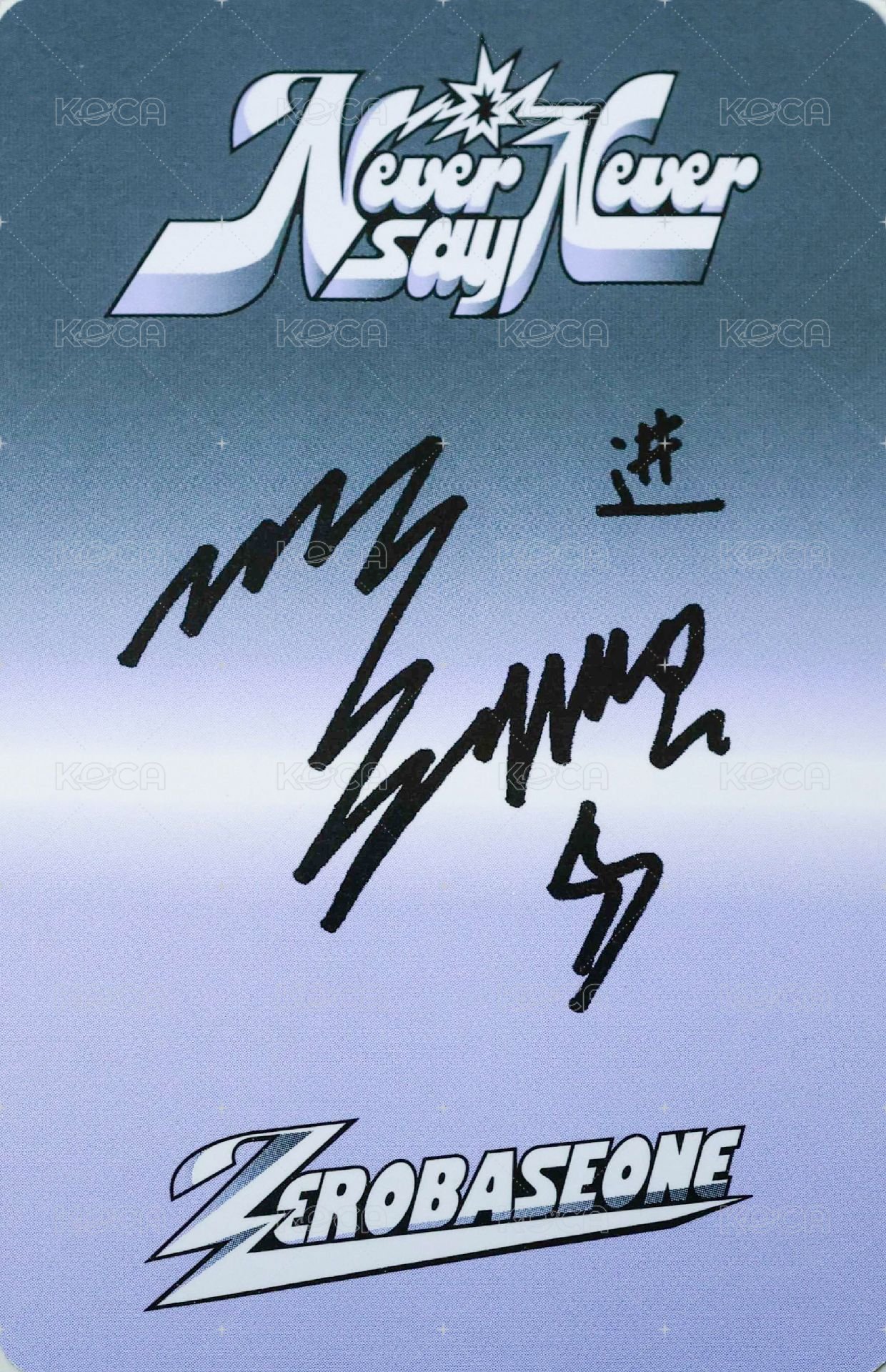 正規一 專輯卡 ICON ver. 背面