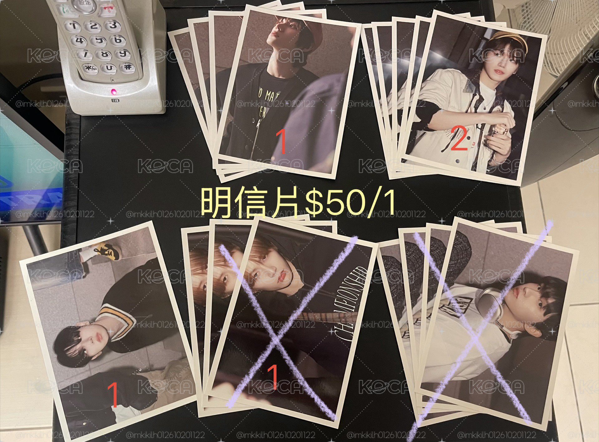 BOYNEXTDOOR 專輯、咖啡廳明信片 九宮格貼紙