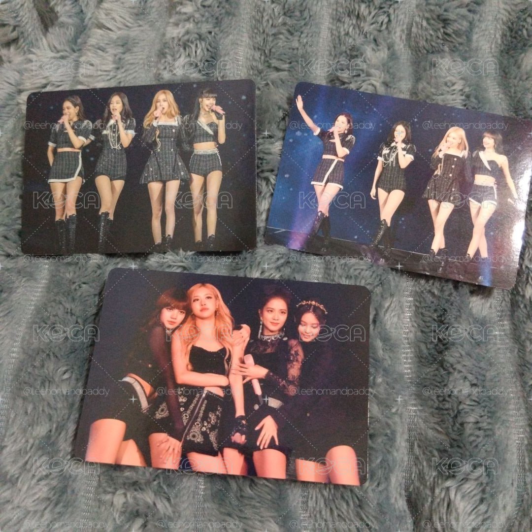 Black pink 世巡 絕版團卡 