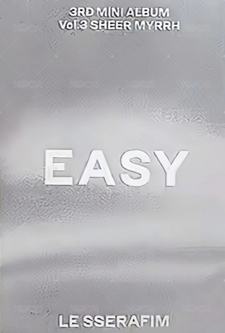 EASY 專輯卡 銀版專卡 背面