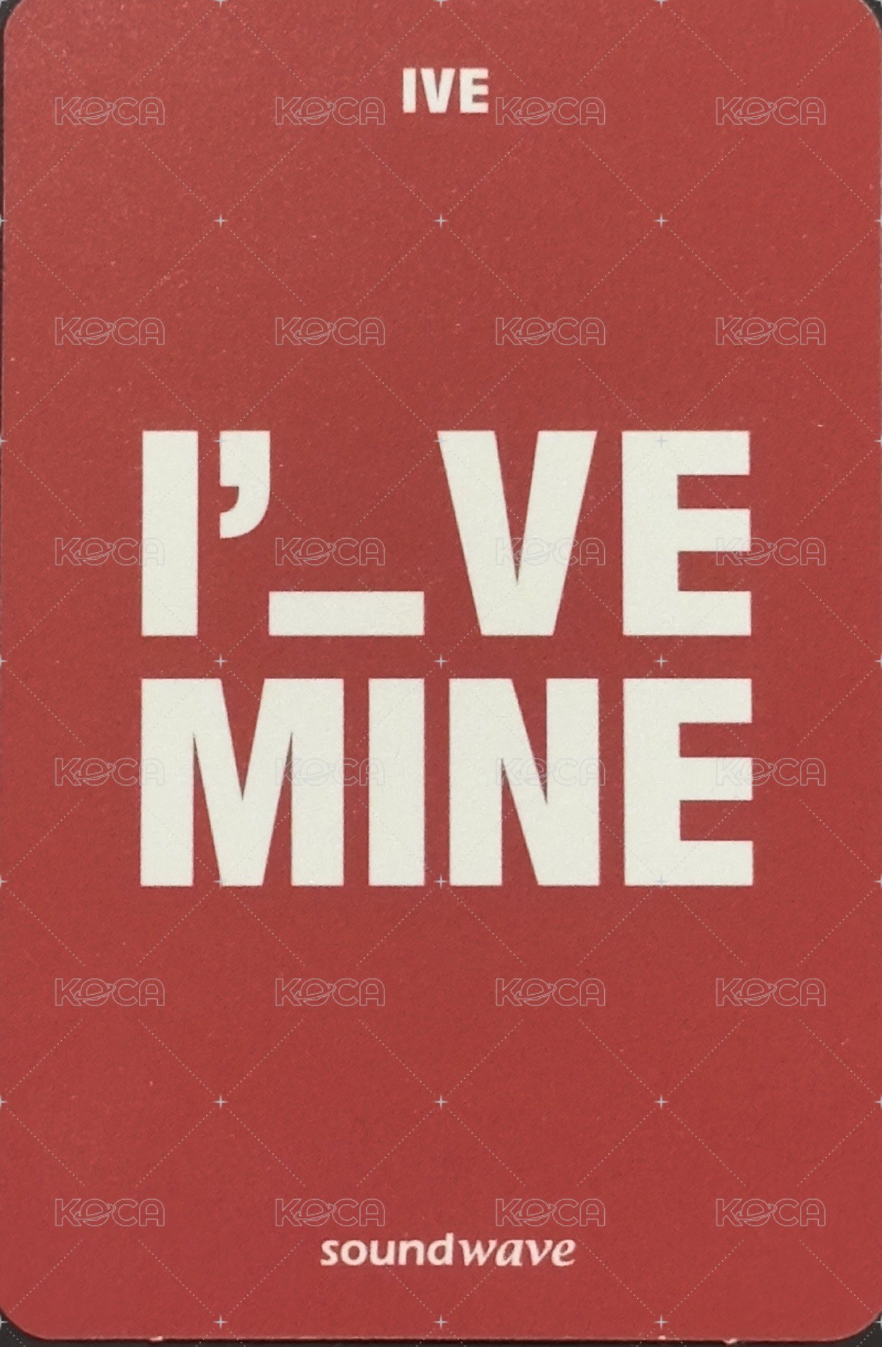 I'VE MINE sw 2.0 幸運卡  背面