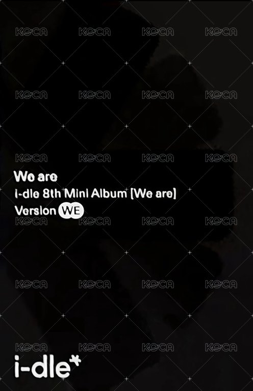 We are 專輯卡 we ver. 專卡-刷 背面