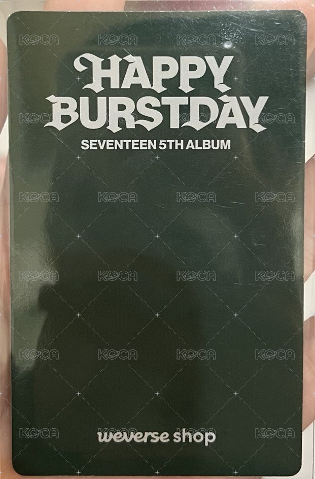 正五 wvs PB預售 特典卡  背面