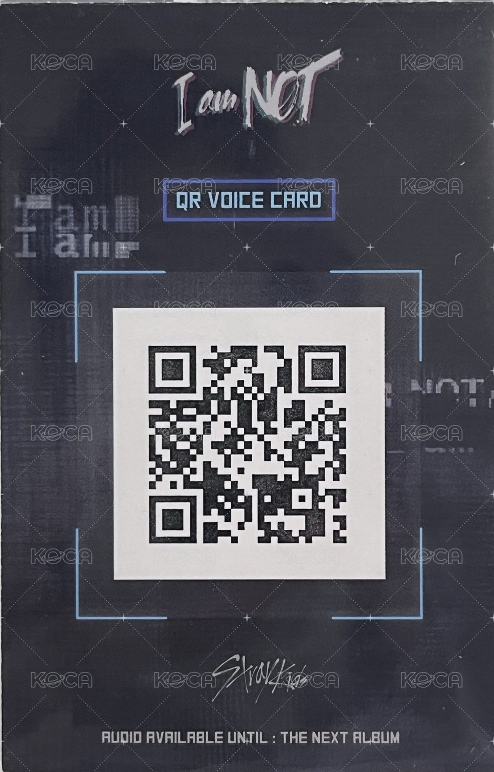 I am NOT 專輯卡 Unit ver. 背面