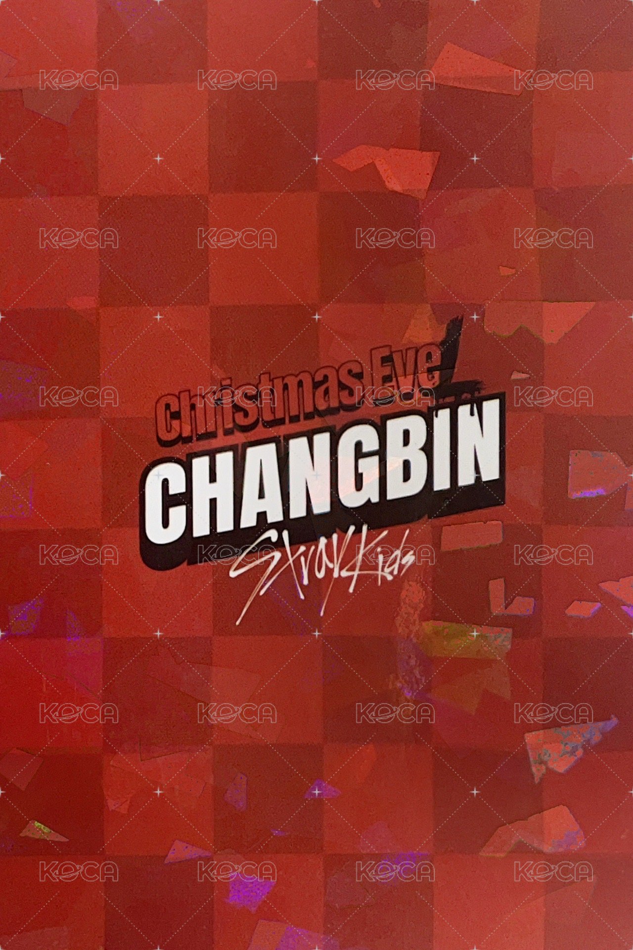 聖誕 專輯卡 HOLO ver.閃卡 背面