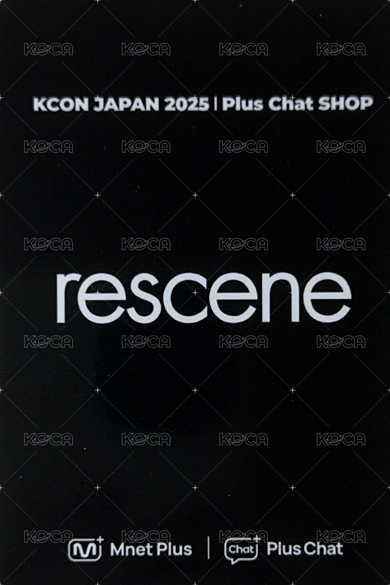 KCON JAPAN 2025 Plus Chat 場取特典 特典卡  背面