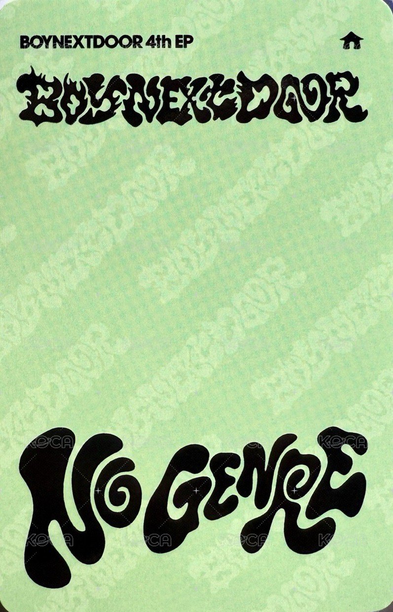 No Genre oy 特典卡  背面