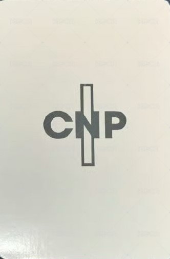 CNP 化妝品 代言卡  背面