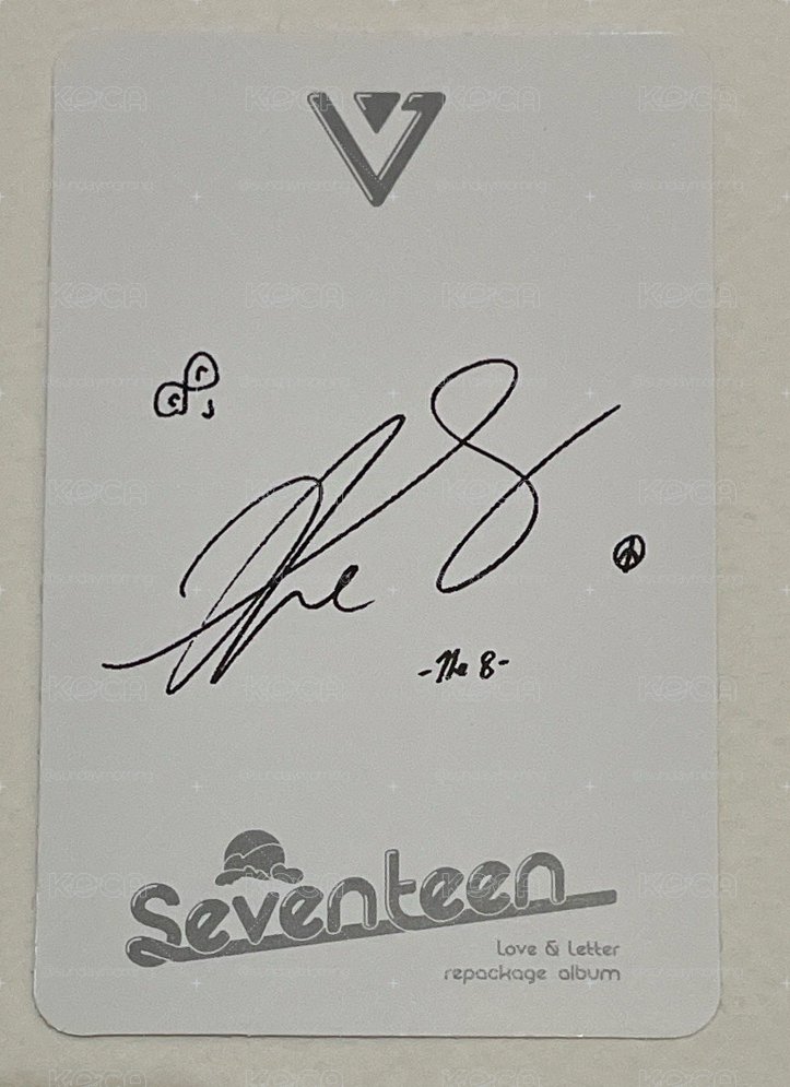 THE 8 明浩 正規ㄧ後續 小卡 love & letter repackage