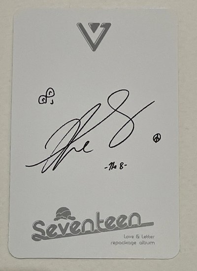 THE 8 明浩 正規ㄧ後續 小卡 love & letter repackage