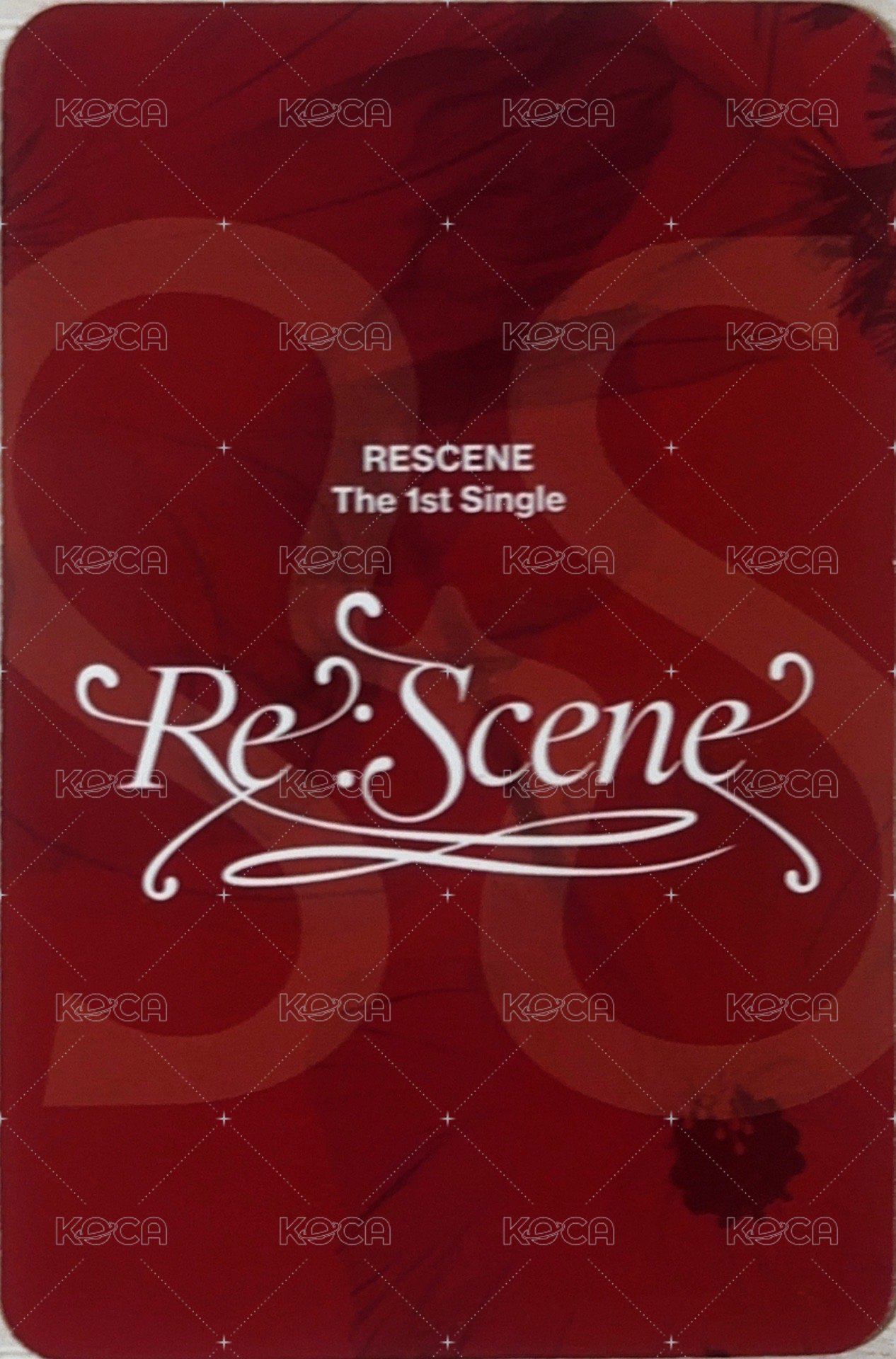Re:Scene DS 1.0 簽售卡  背面