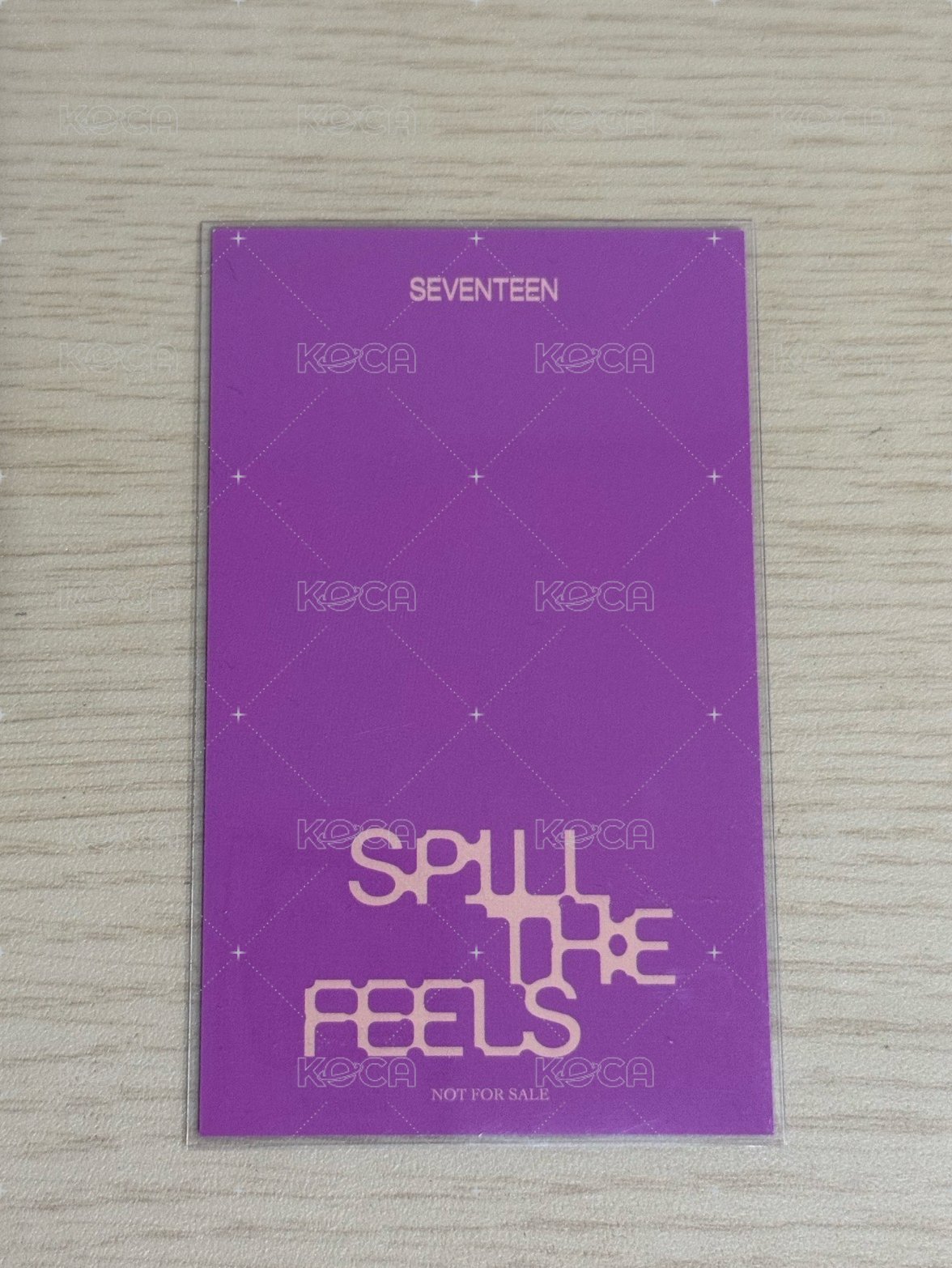 MINI12 環球 PB ver 特典卡  背面