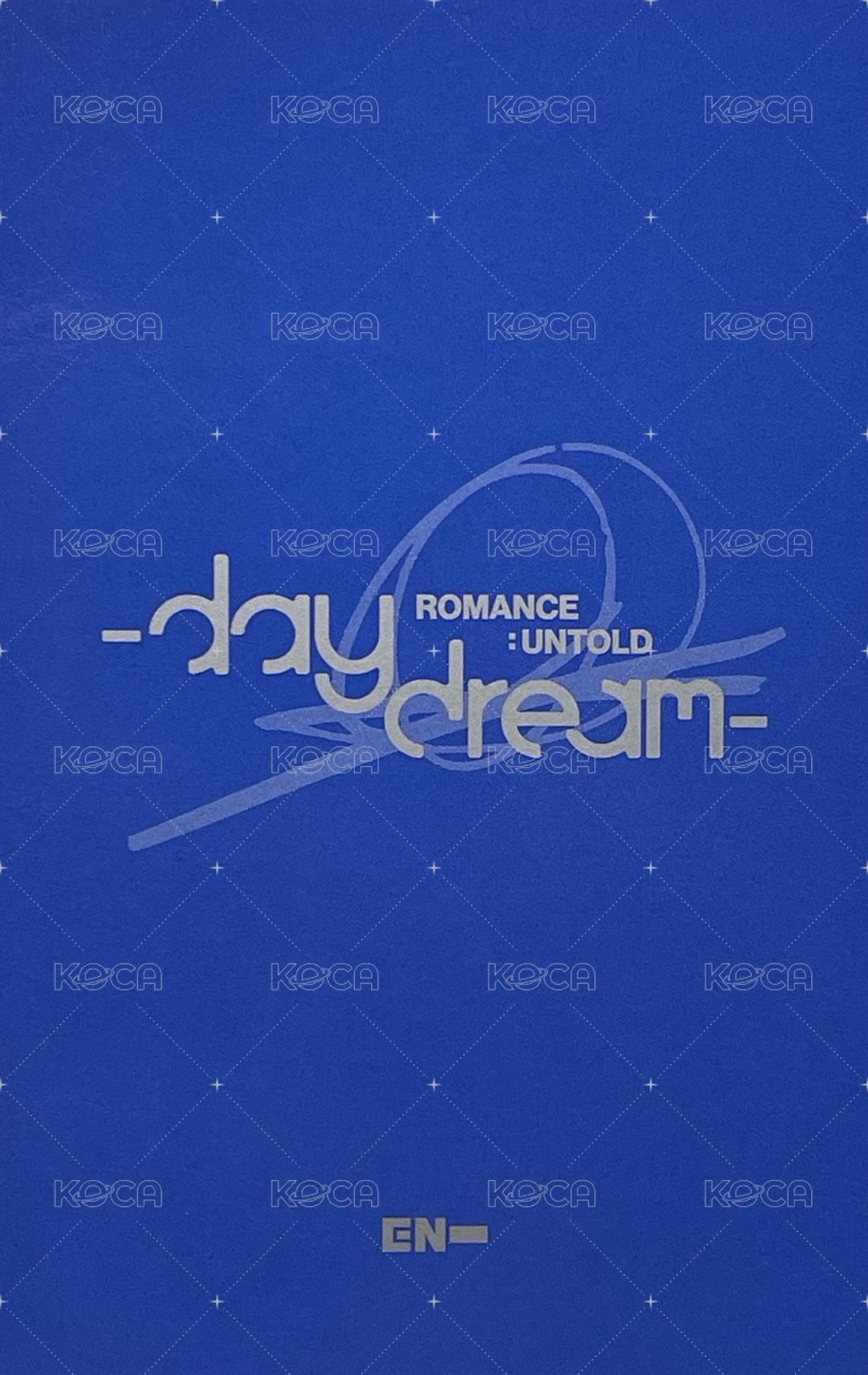 正二後續 專輯卡 Blue Noon ver. 背面