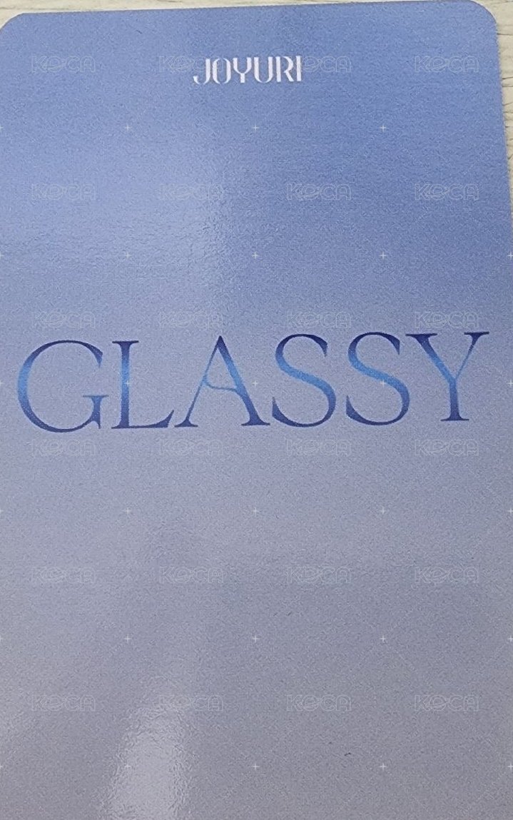 GLASSY 專輯卡  背面