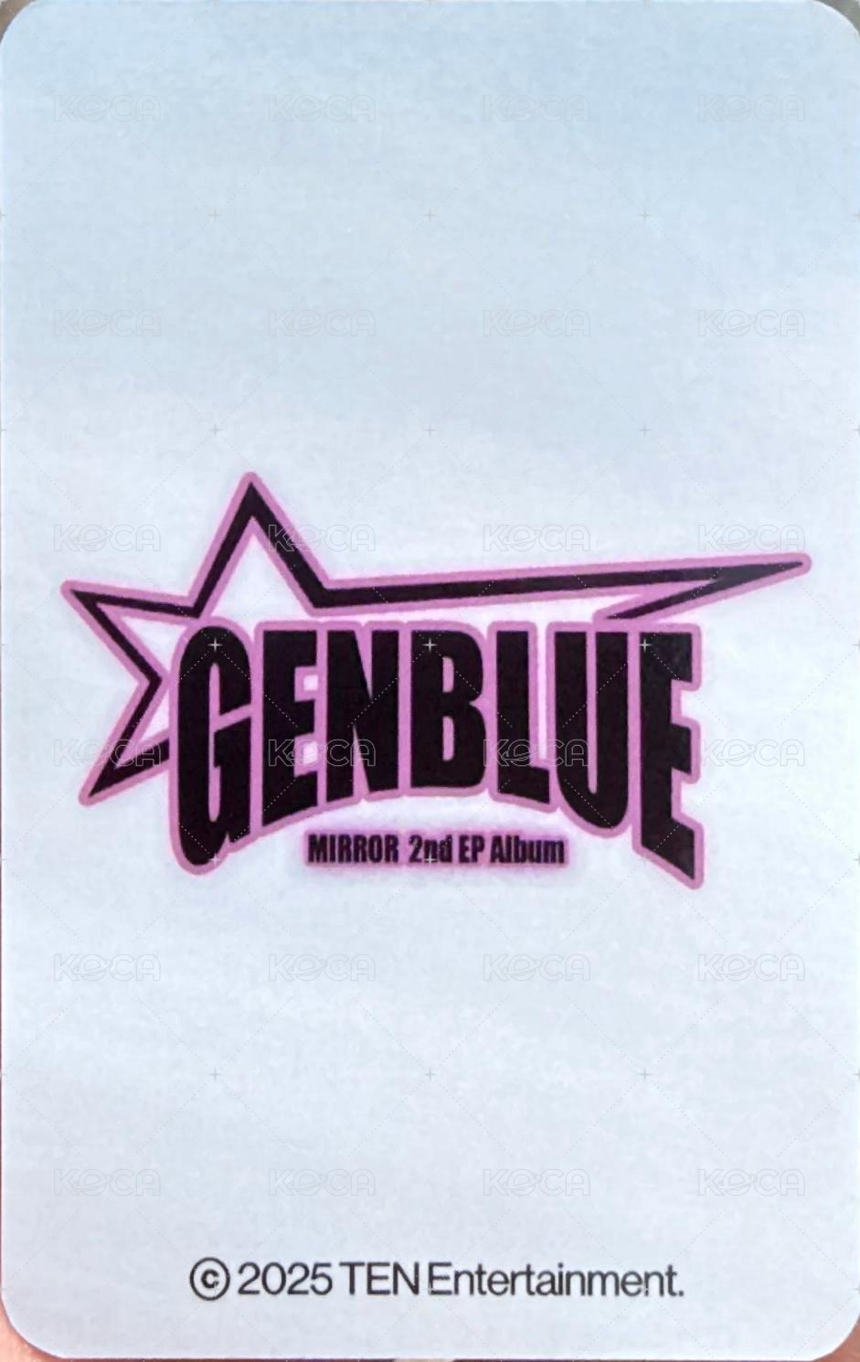 MIRROR 打歌卡  背面