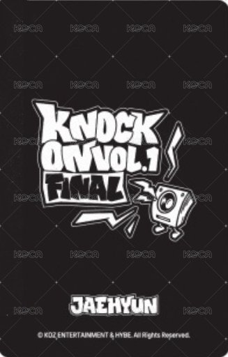 Knock On 巡迴 隨機卡 FINAL場周 自拍 背面