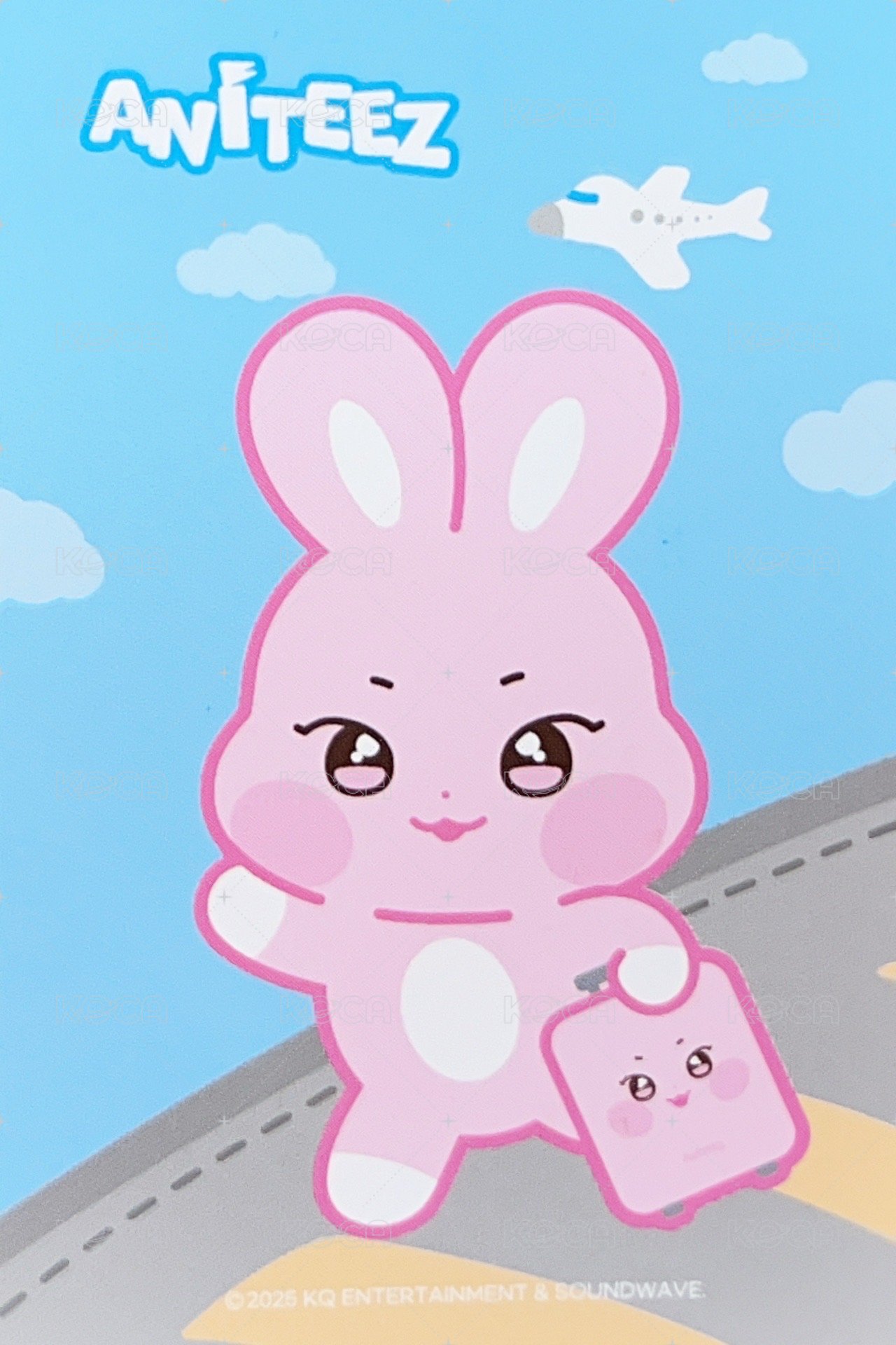 ANITEEZ IN THE CALLING 周邊卡 PVC LUGGAGE TAG 背面