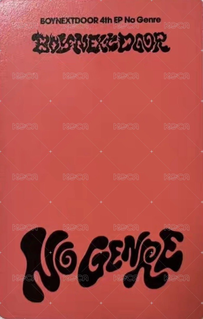 No Genre CU 特典卡 2 背面