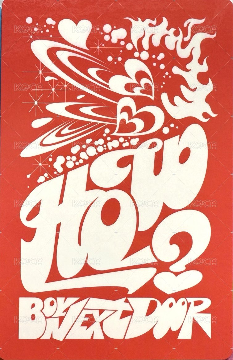 HOW? 專輯卡 Fire ver. 4 背面