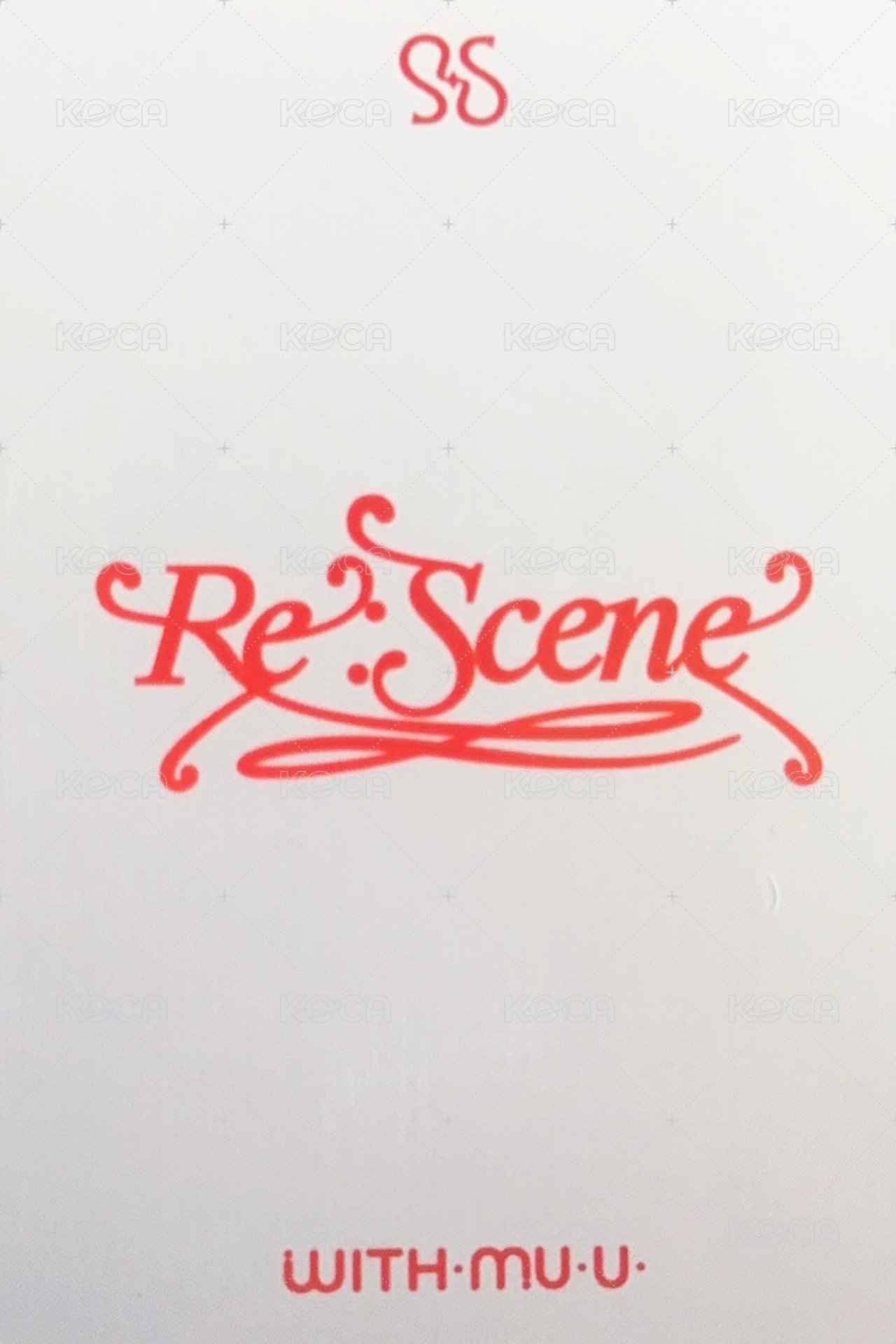 Re:Scene wm 預售 特典卡  背面